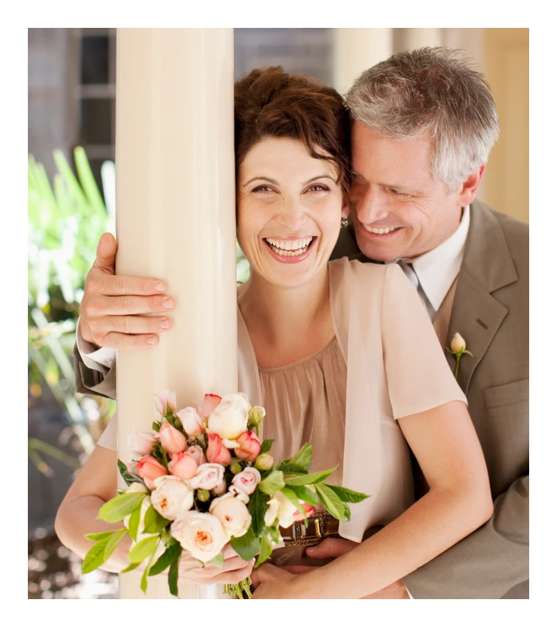 Joyful wedding moment captured