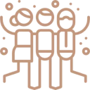 Group of friends icon