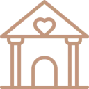 House outline with heart symbol